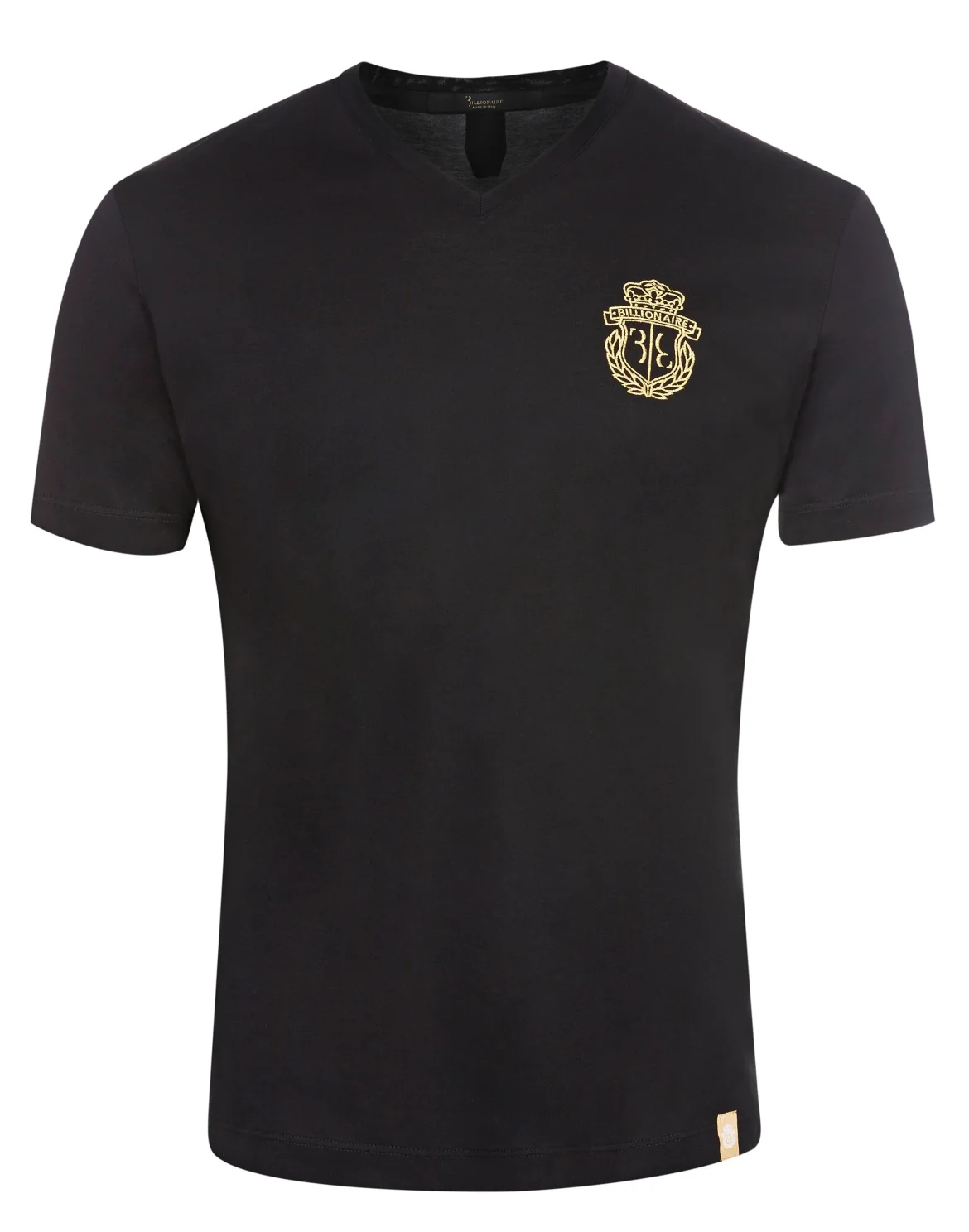 T-shirt V-Neck SS Crest, цвет: Черный