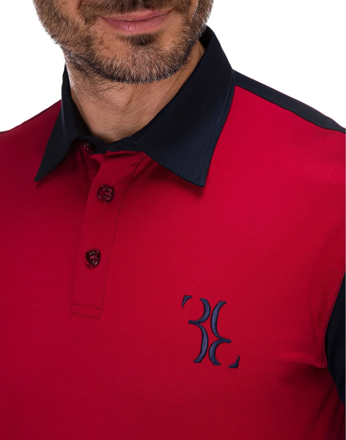 Polo shirt LS Double B, цвет: Красный