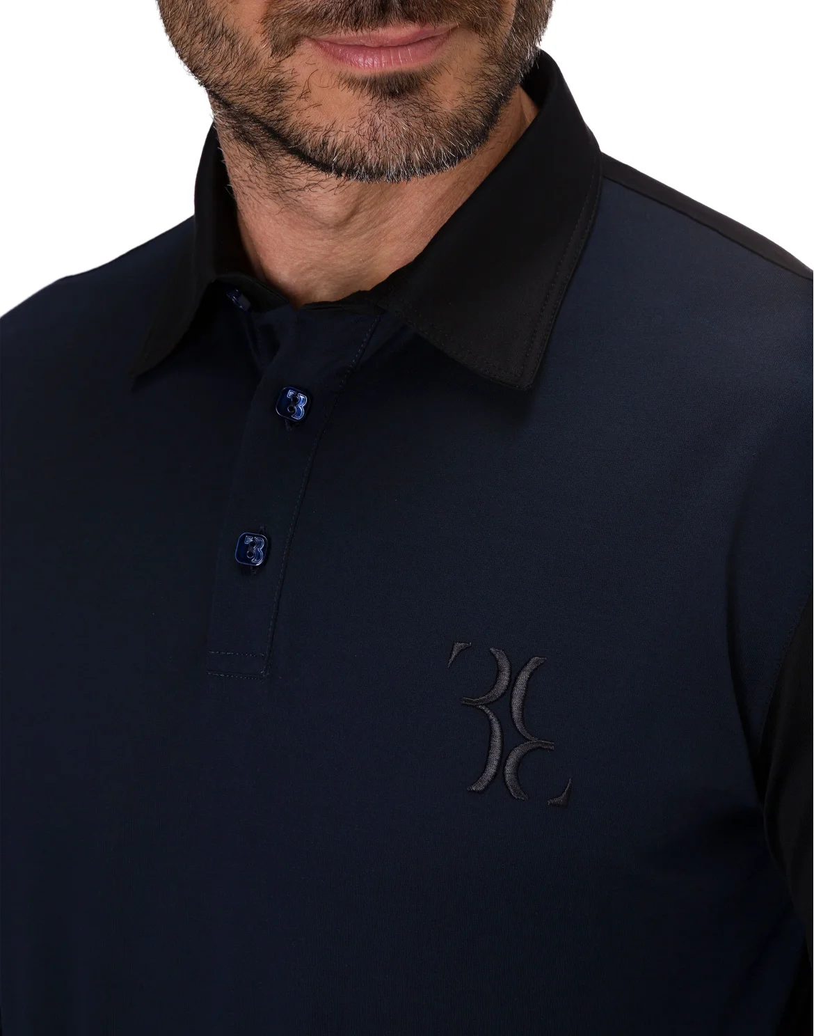 Polo shirt LS Double B, цвет: Синий