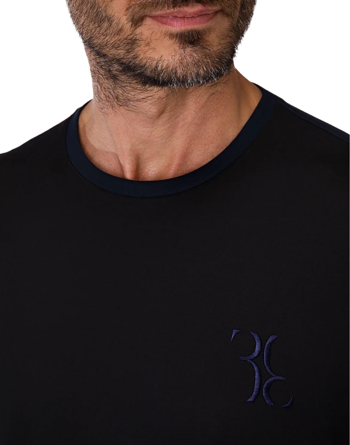 T-shirt Round Neck LS Double B, цвет: Черный