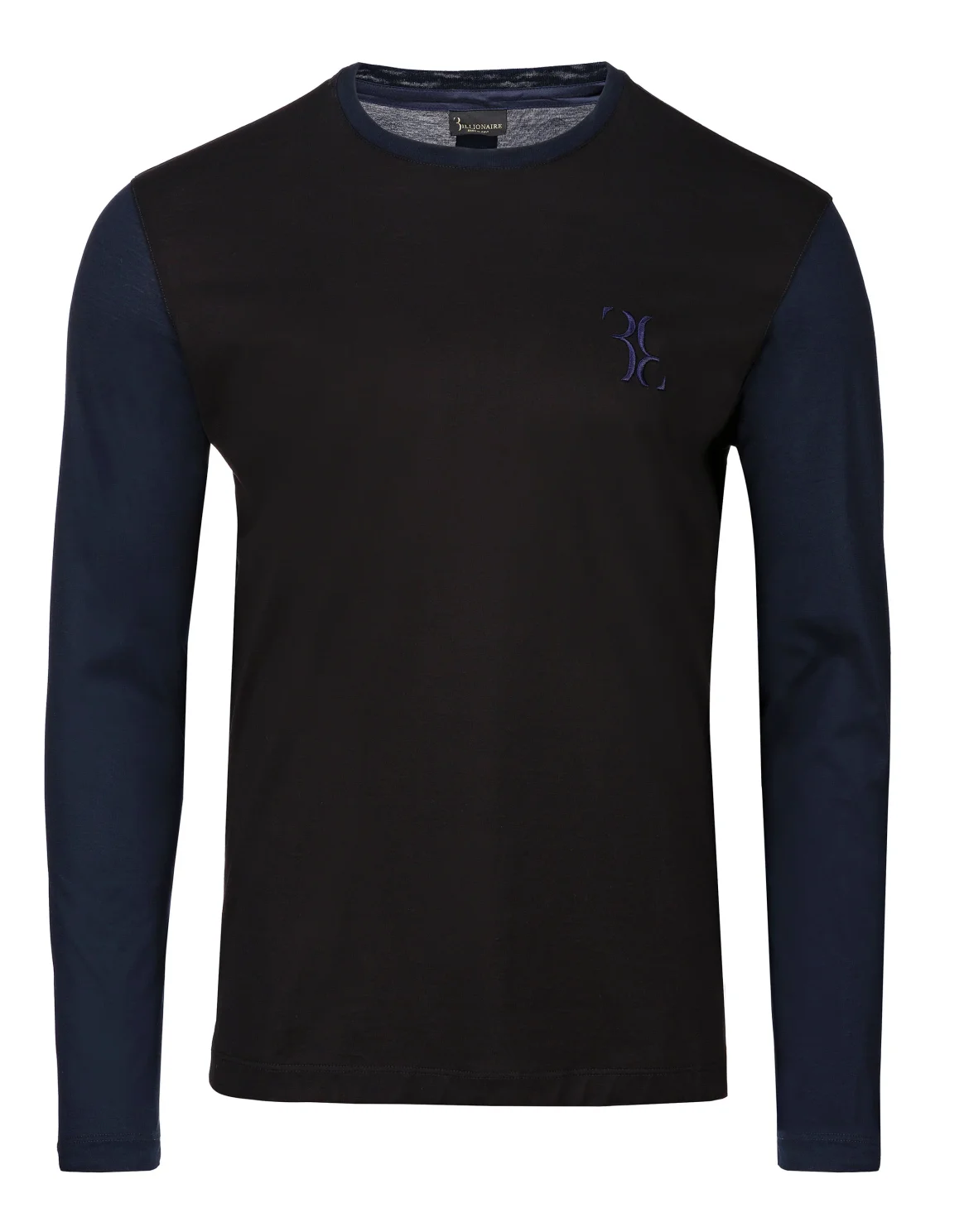T-shirt Round Neck LS Double B, цвет: Черный