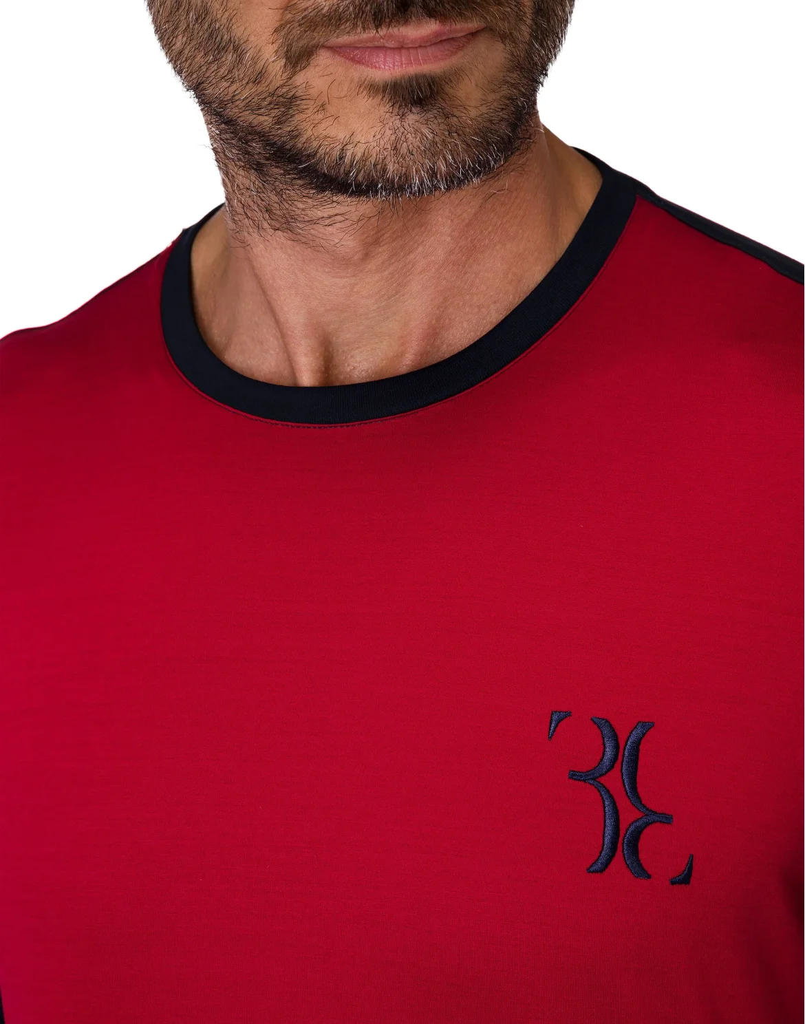 T-shirt Round Neck LS Double B, цвет: Красный