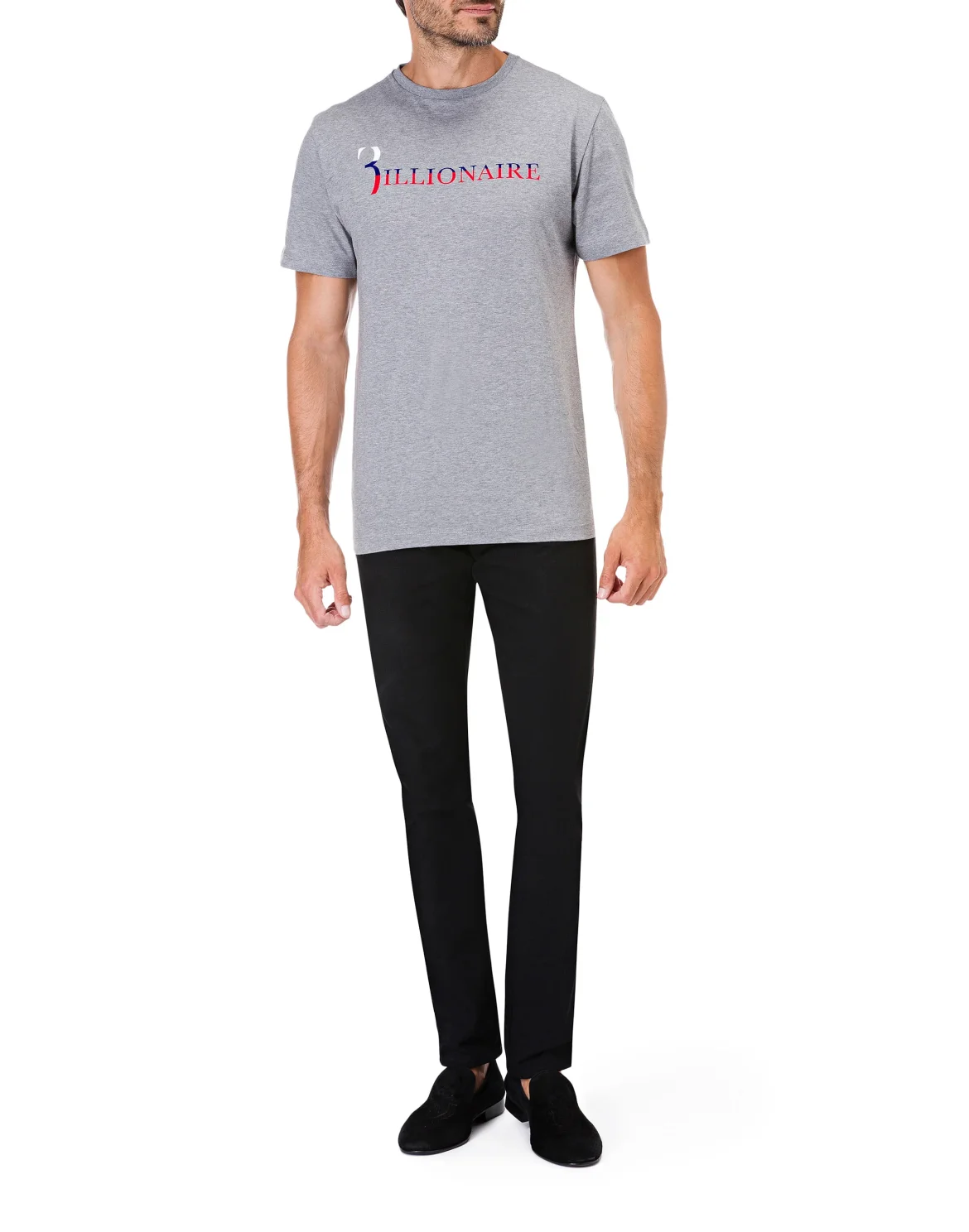 T-shirt Round Neck SS Statement, цвет: Серый