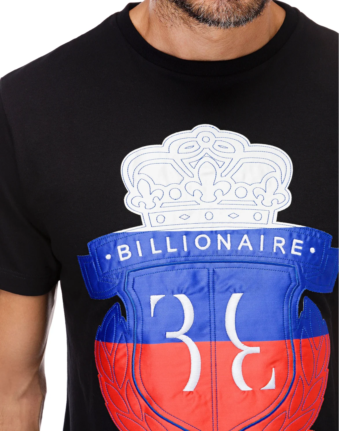 T-shirt Round Neck SS Crest, цвет: Черный