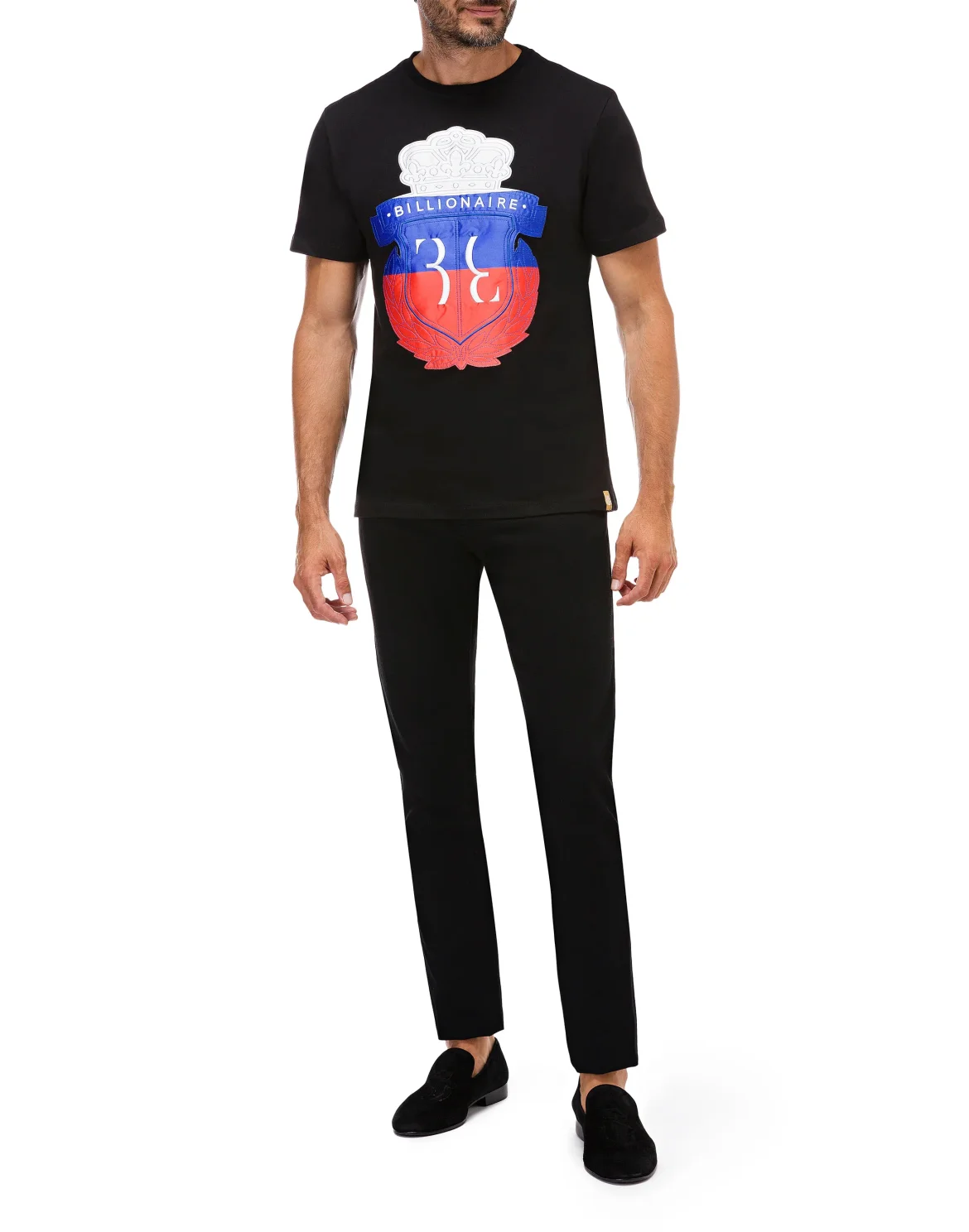 T-shirt Round Neck SS Crest, цвет: Черный