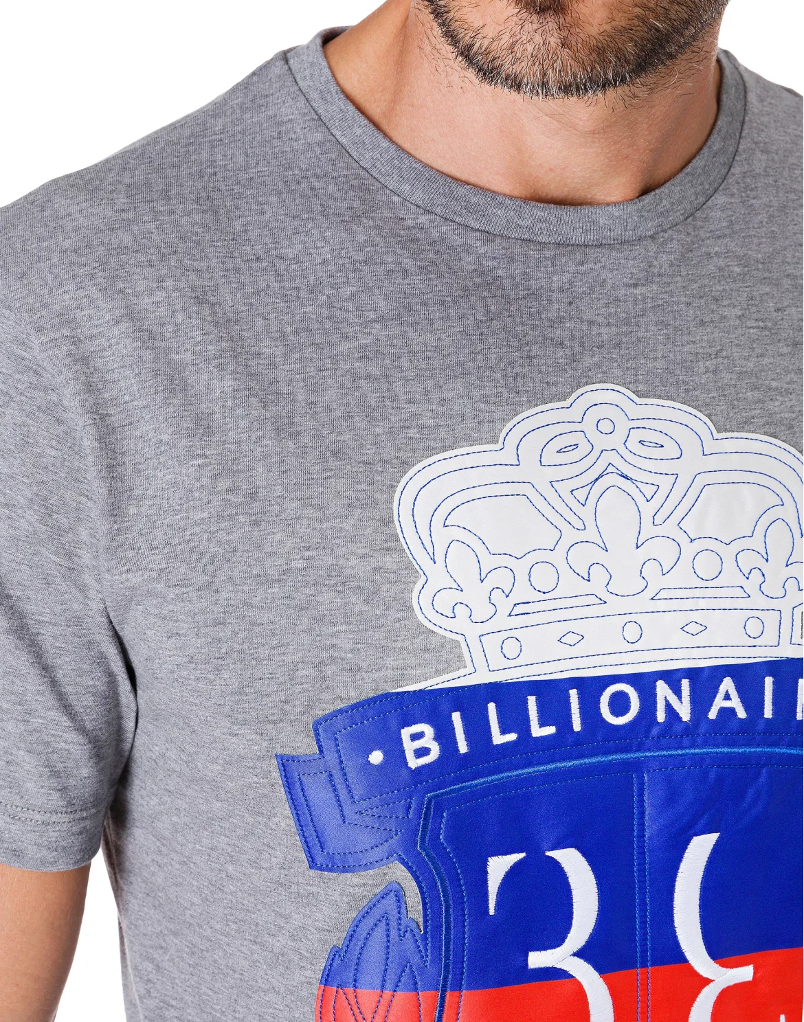 T-shirt Round Neck SS Crest, цвет: Серый
