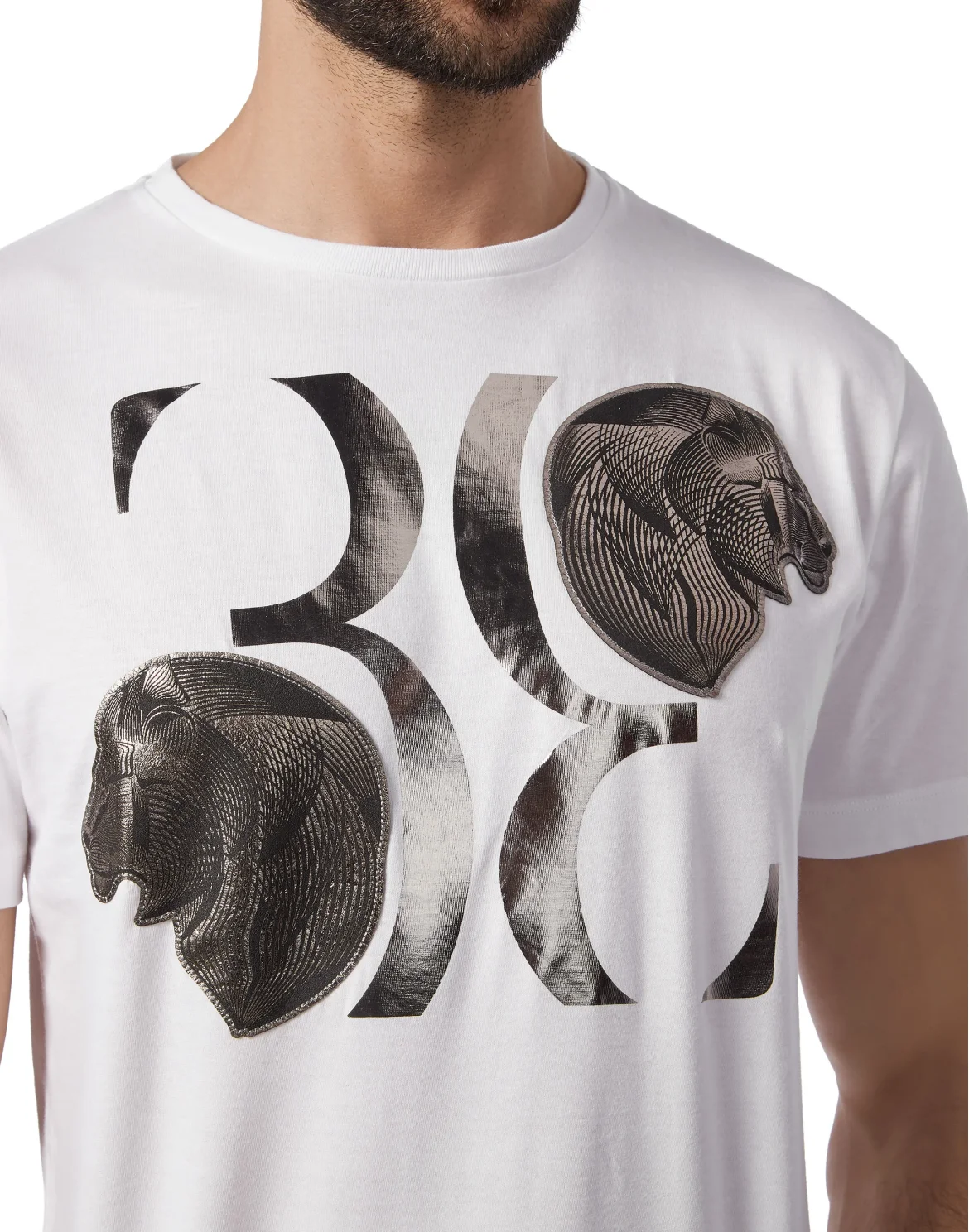 T-shirt Round Neck SS Lion, цвет: Белый