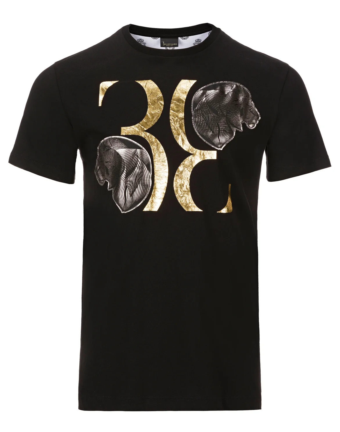 T-shirt Round Neck SS Lion, цвет: Черный