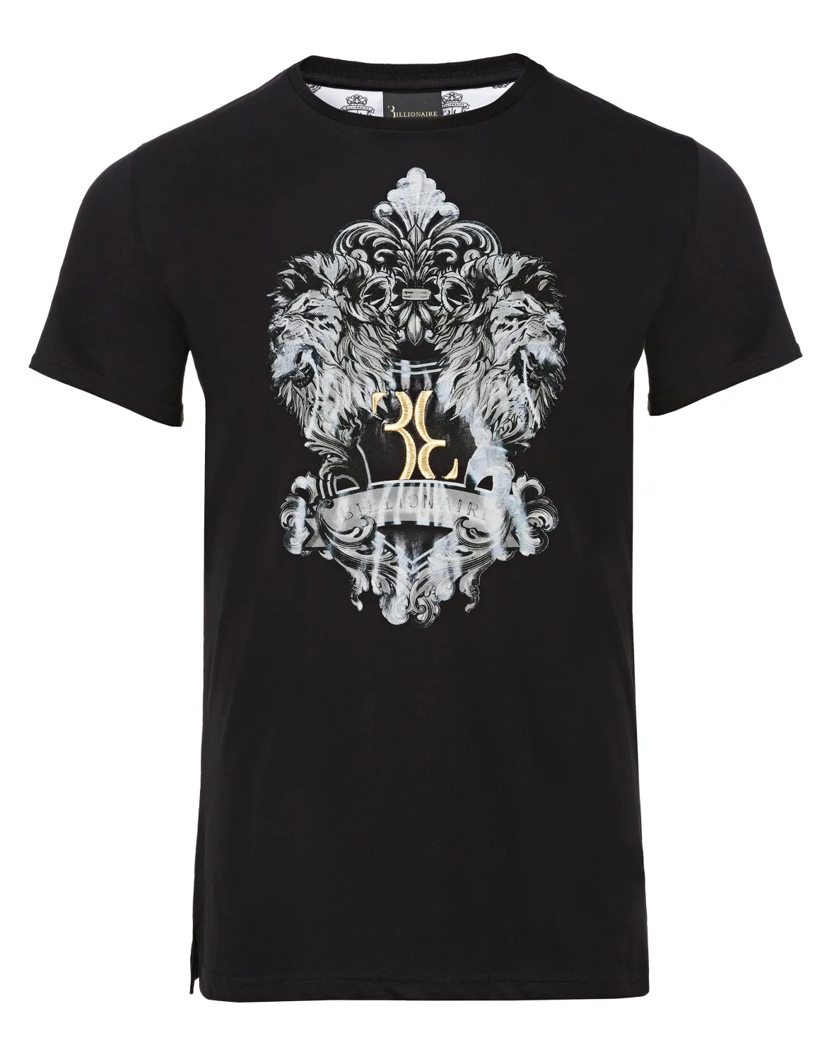 T-shirt Round Neck SS Double Lion, цвет: Черный
