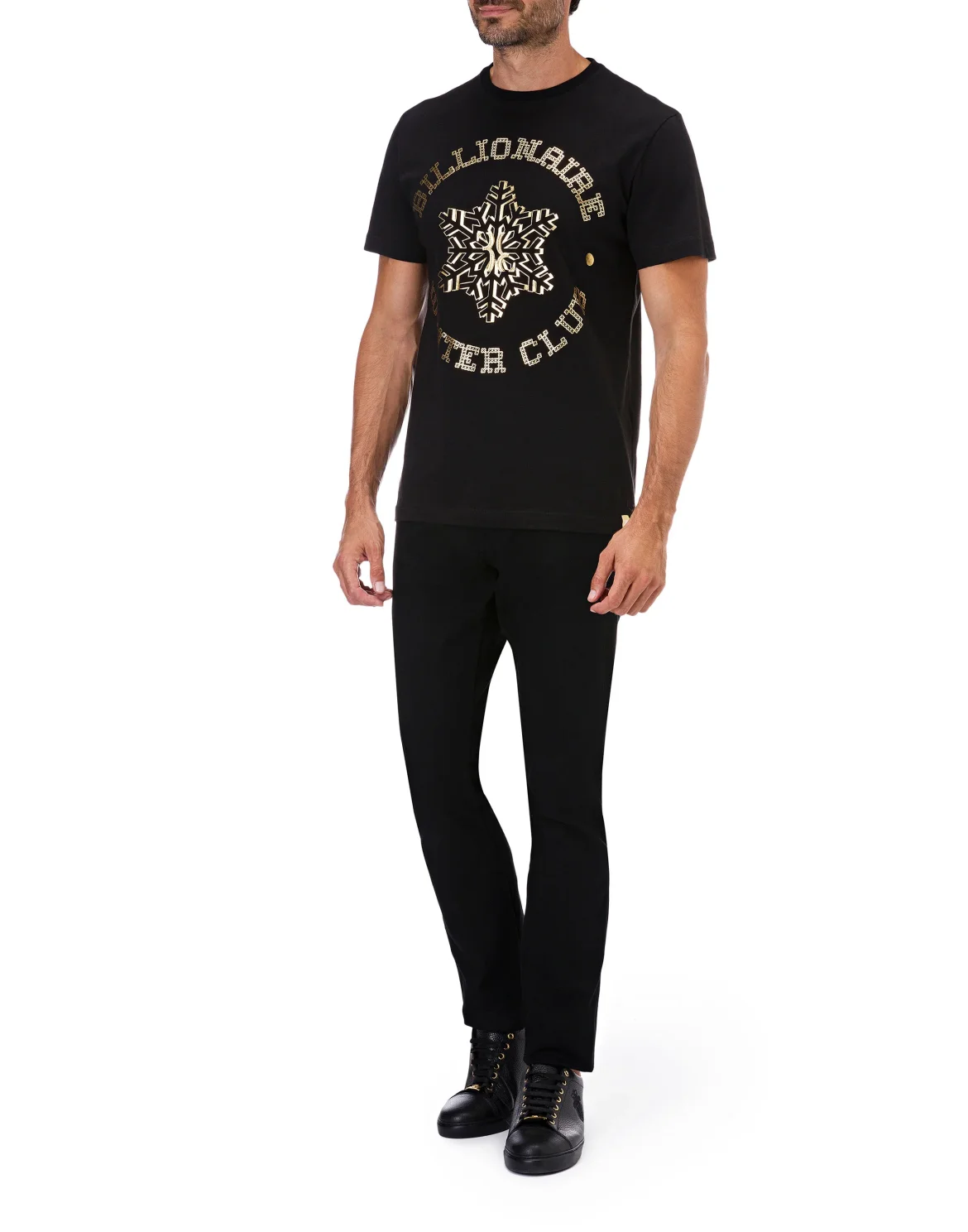 T-shirt Round Neck SS Winter Club, цвет: Черный