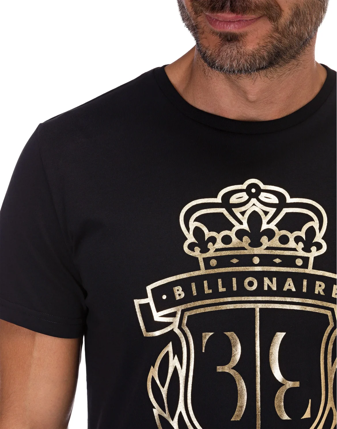 T-shirt Round Neck SS Crest, цвет: Черный