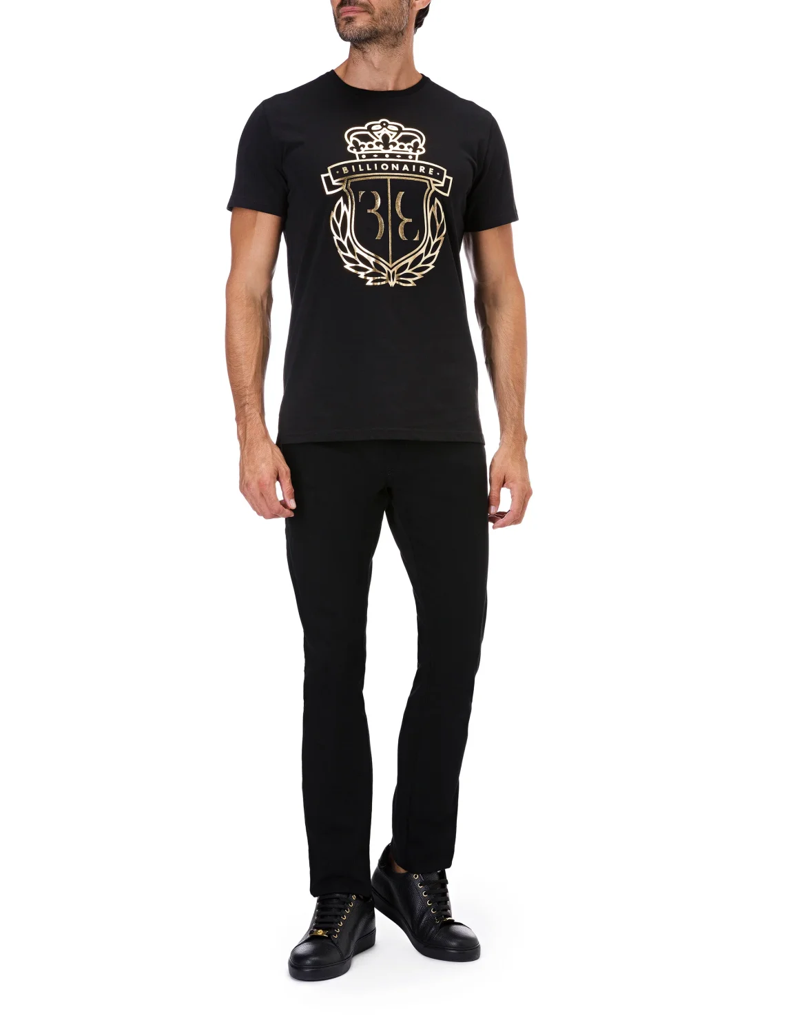 T-shirt Round Neck SS Crest, цвет: Черный