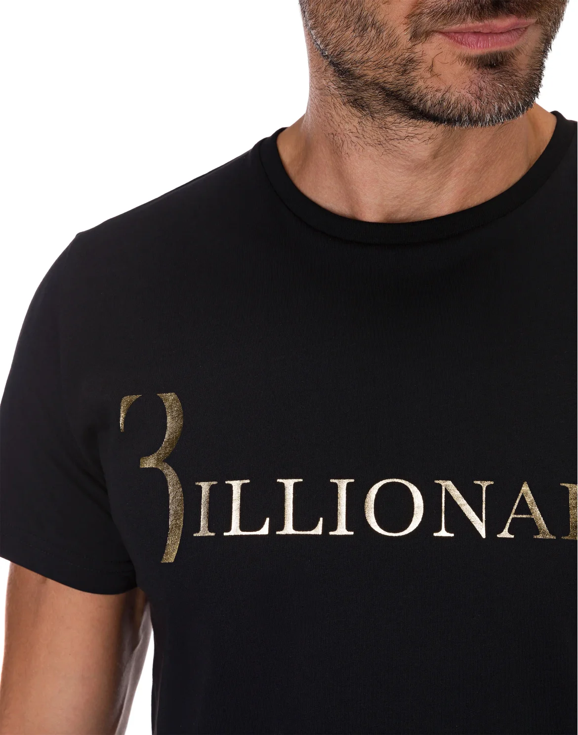 T-shirt Round Neck SS Statement, цвет: Черный