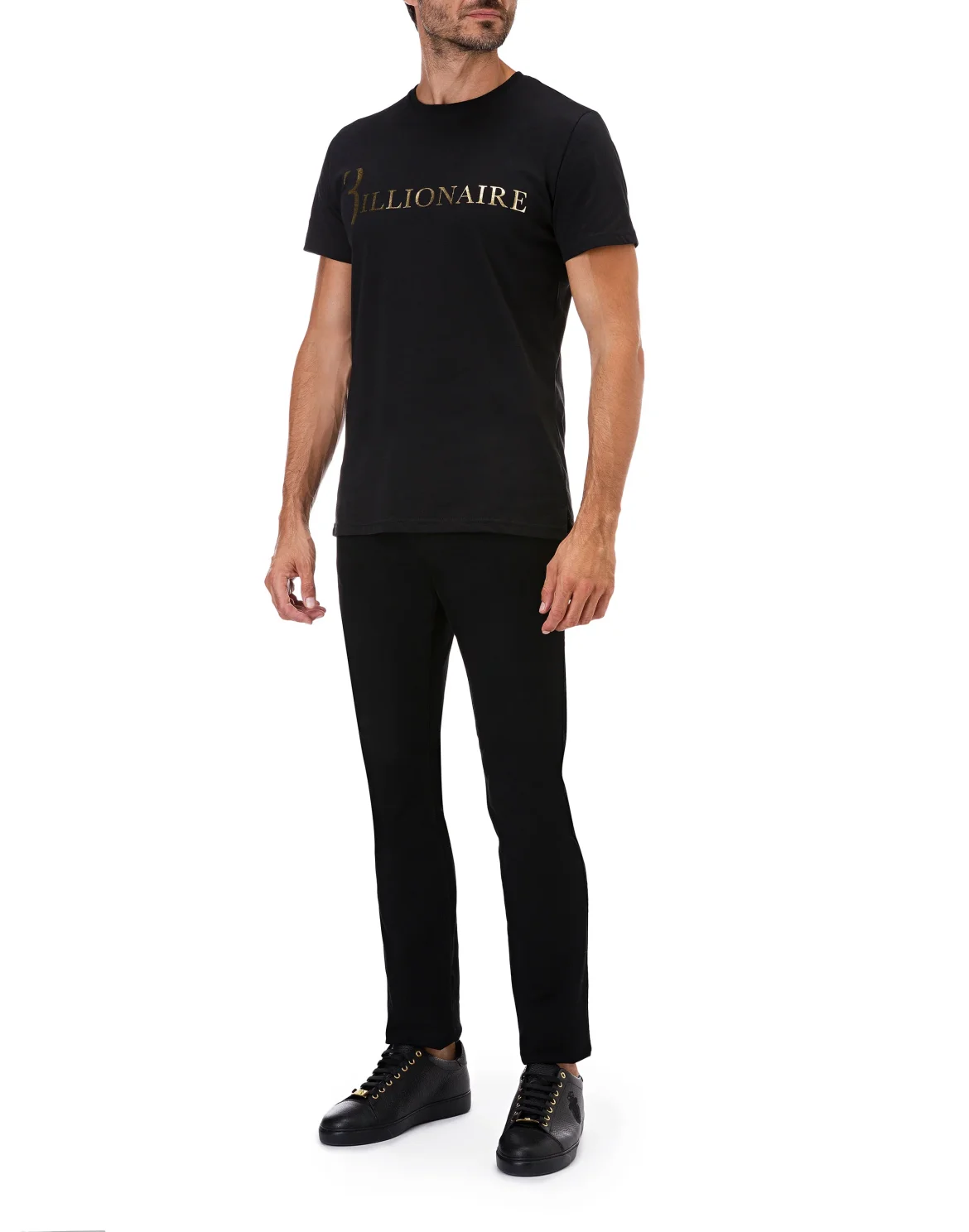T-shirt Round Neck SS Statement, цвет: Черный