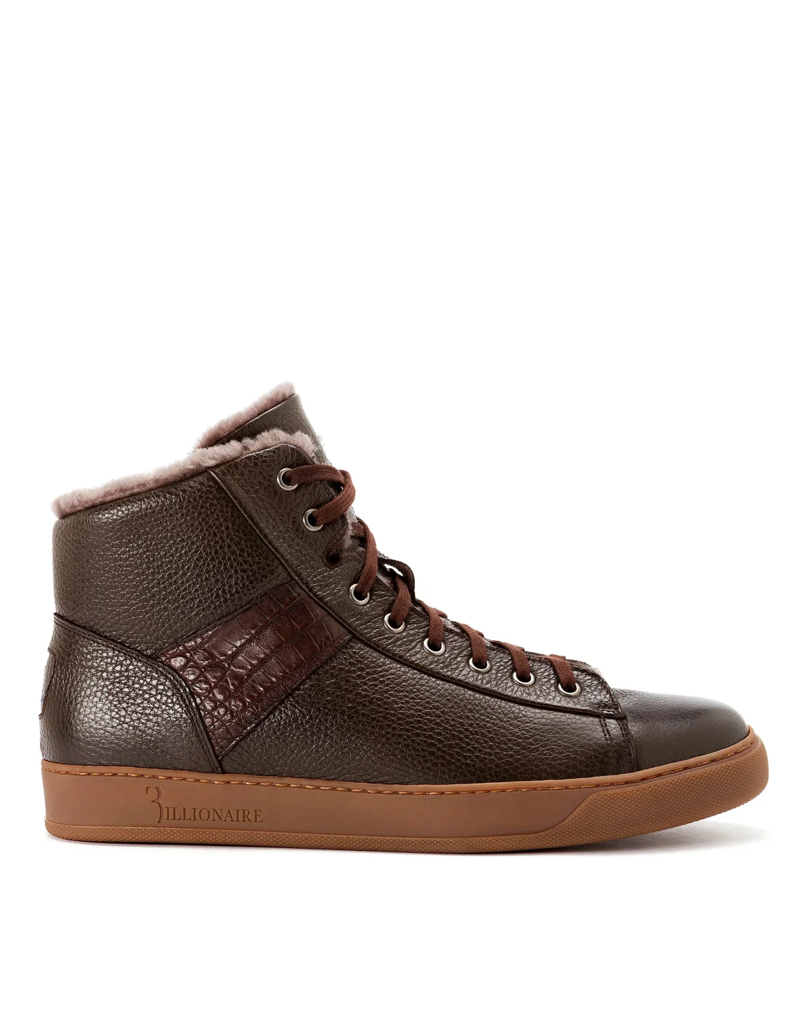 Hi-Top Sneakers Luxury, цвет: Коричневый