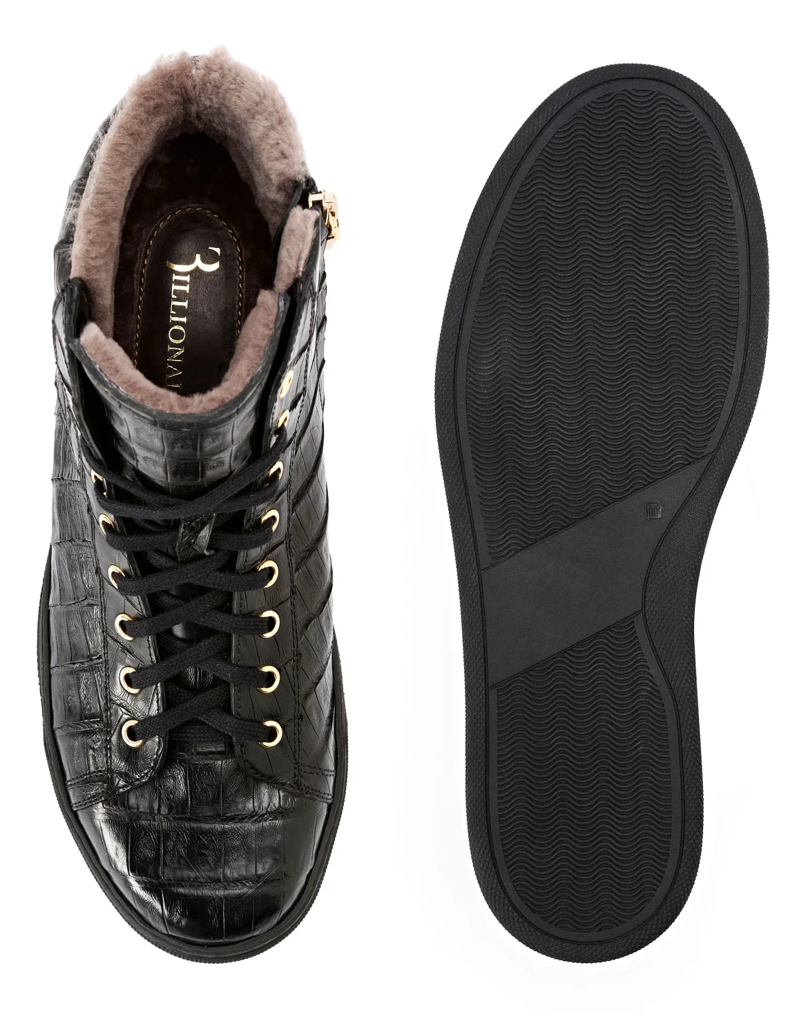 Hi-Top Sneakers Luxury, цвет: Черный