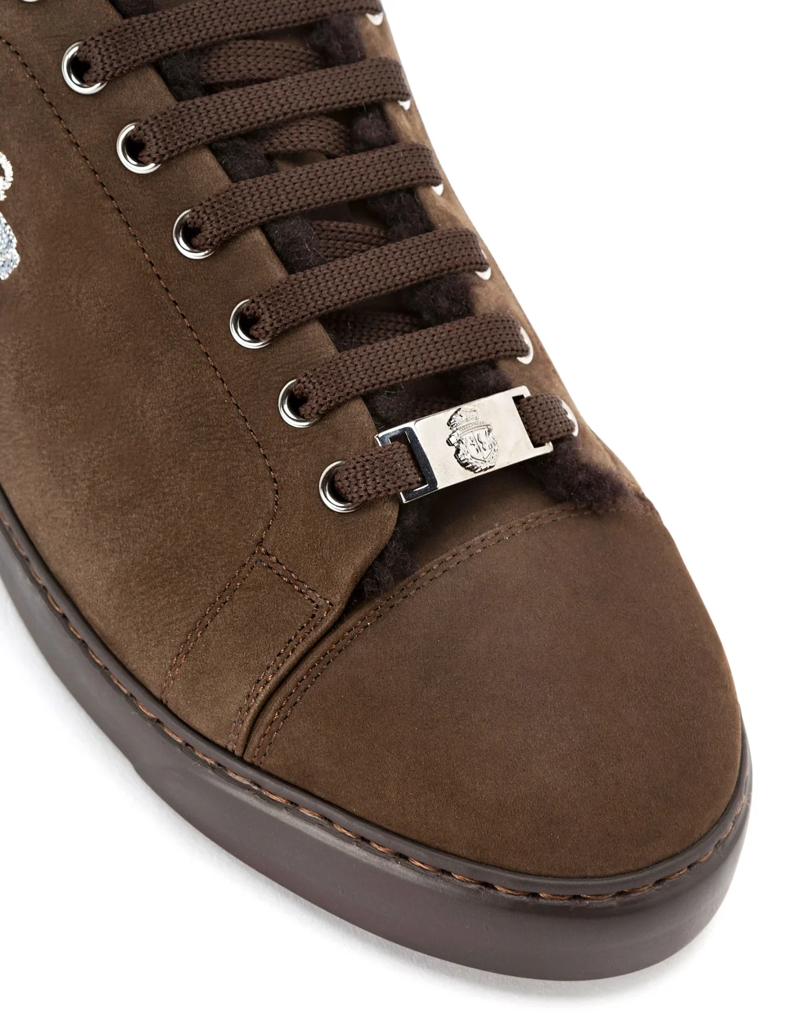 Lo-Top Sneakers Crest, цвет: Коричневый