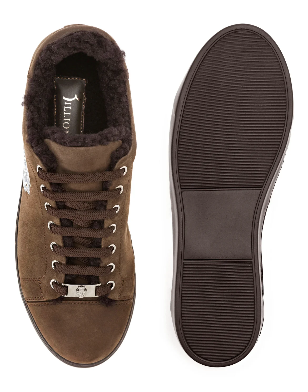 Lo-Top Sneakers Crest, цвет: Коричневый