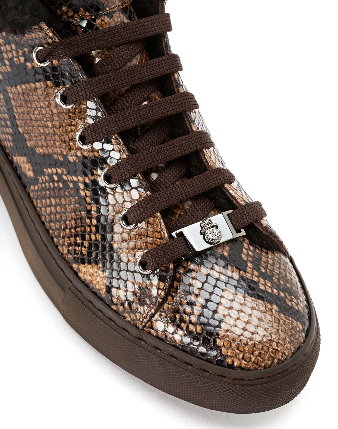 Hi-Top Sneakers Statement, цвет: Коричневый