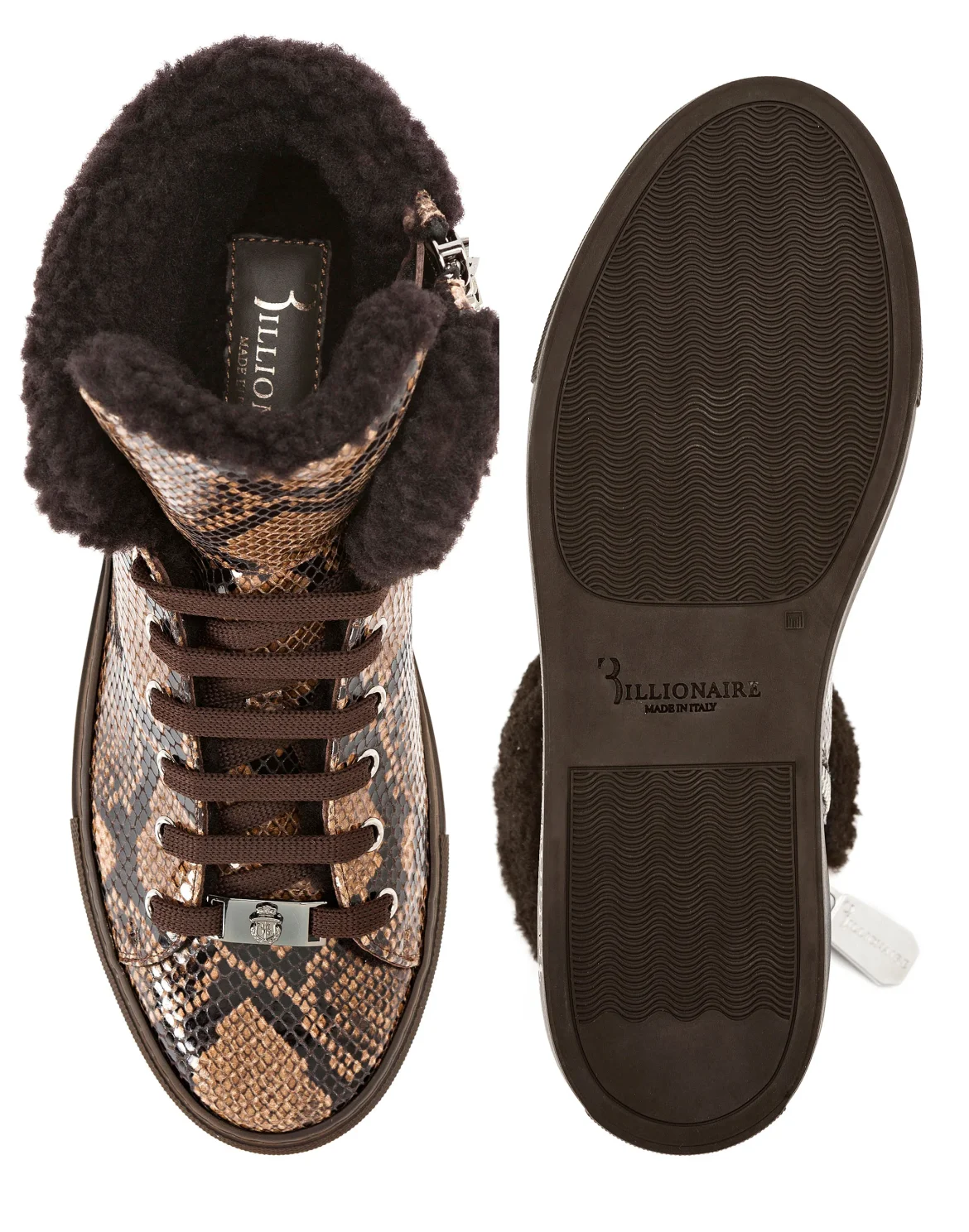 Hi-Top Sneakers Statement, цвет: Коричневый
