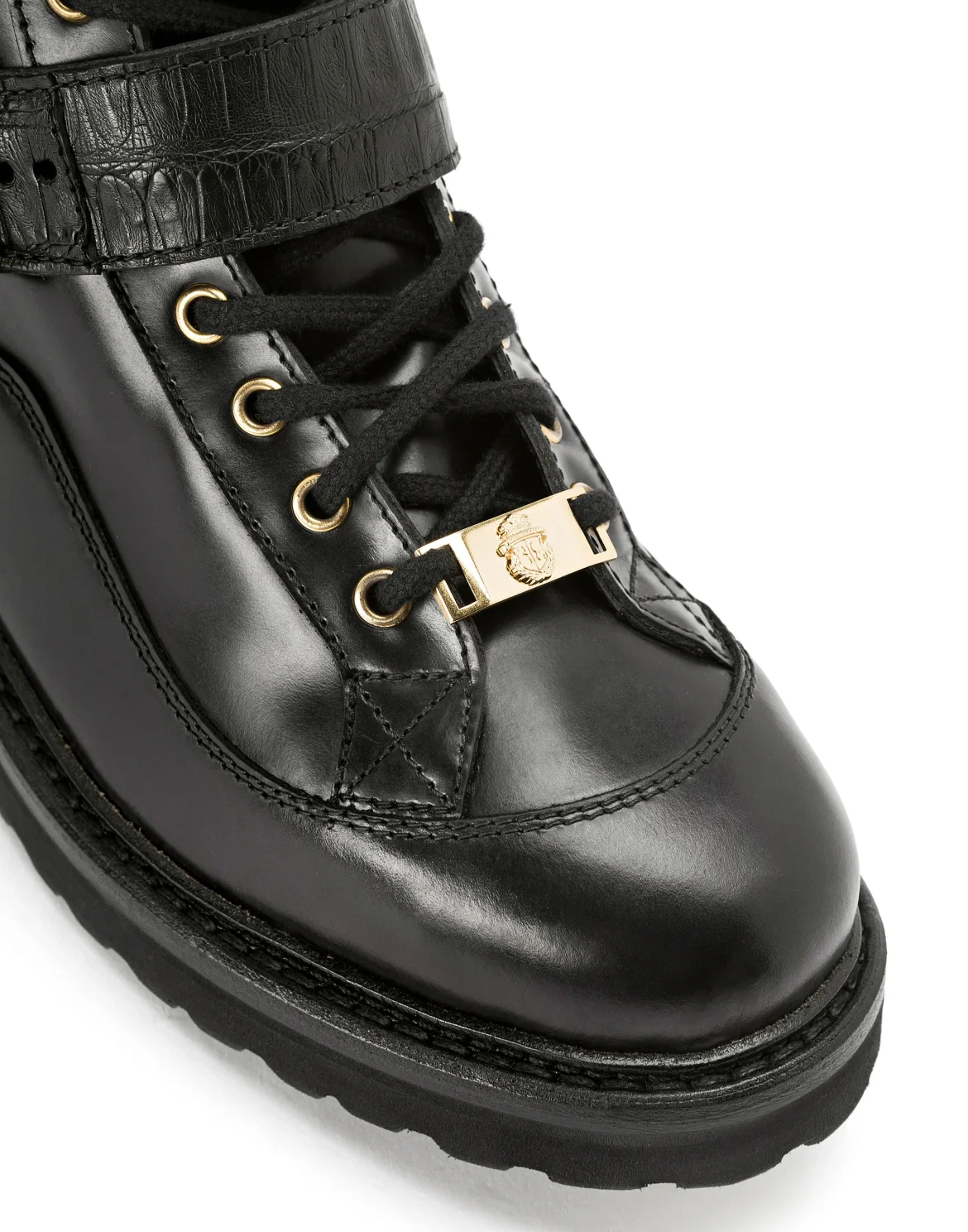 Boots Low Flat Luxury, цвет: Черный