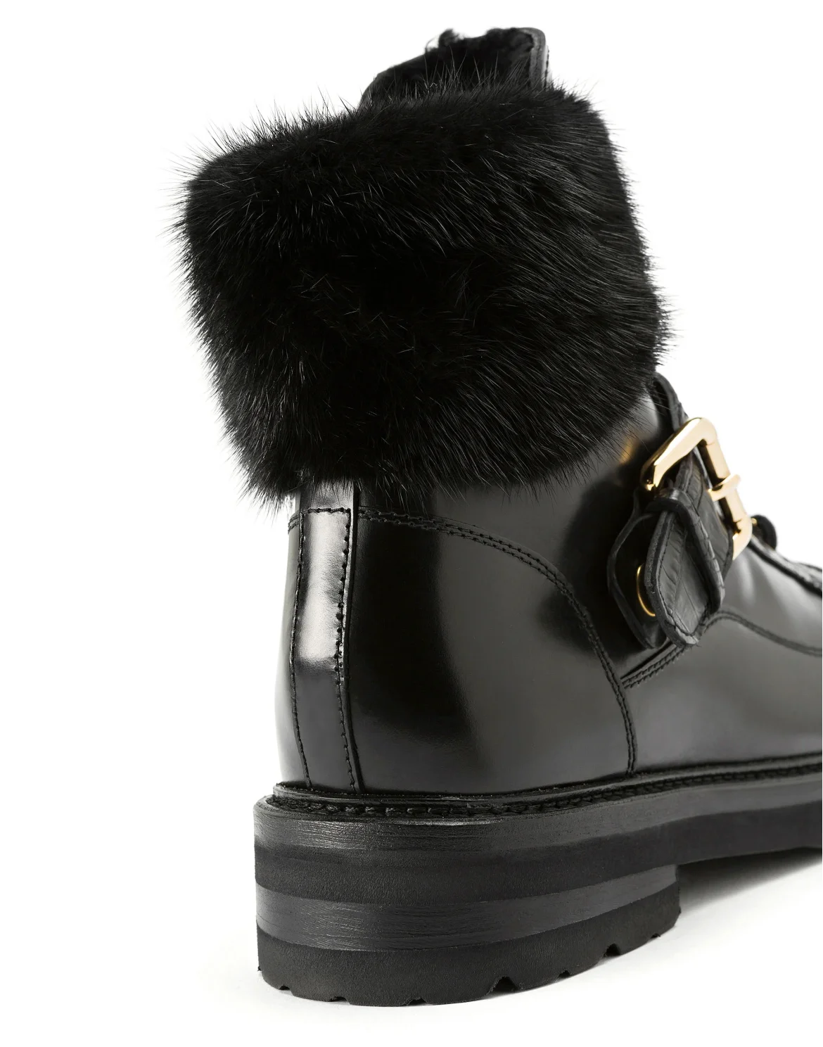 Boots Low Flat Luxury, цвет: Черный