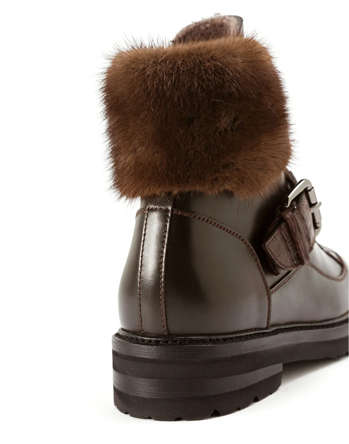 Boots Low Flat Luxury, цвет: Коричневый