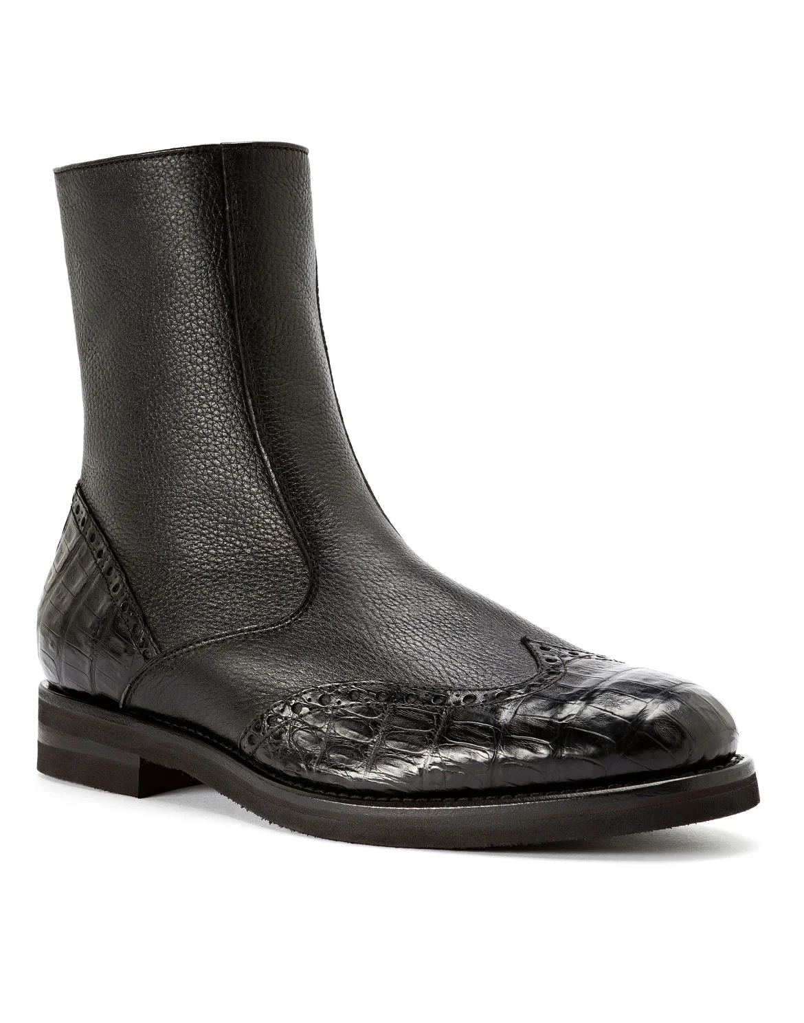 Boots Low Flat Luxury, цвет: Черный