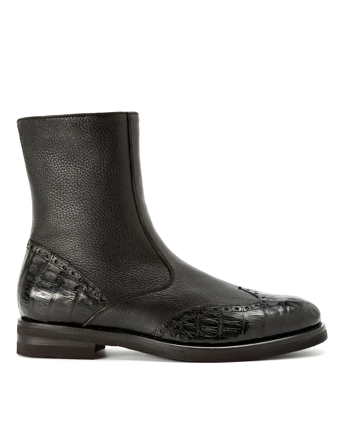 Boots Low Flat Luxury, цвет: Черный