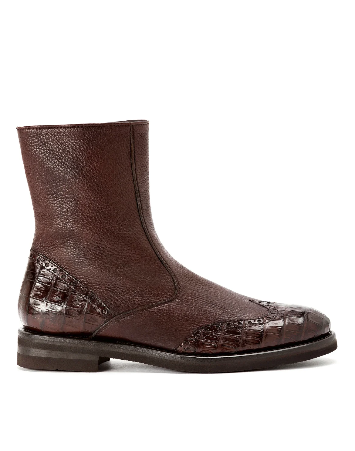 Boots Low Flat Luxury, цвет: Коричневый