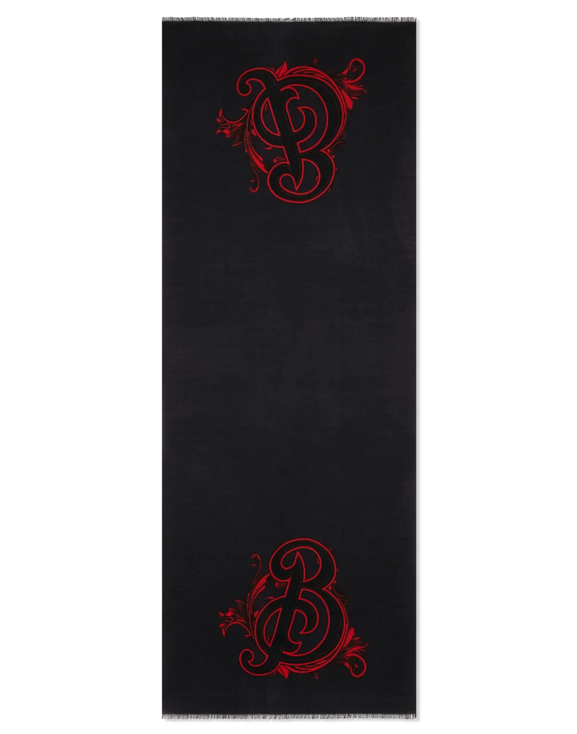 Long Scarf Baroque, цвет: Черный