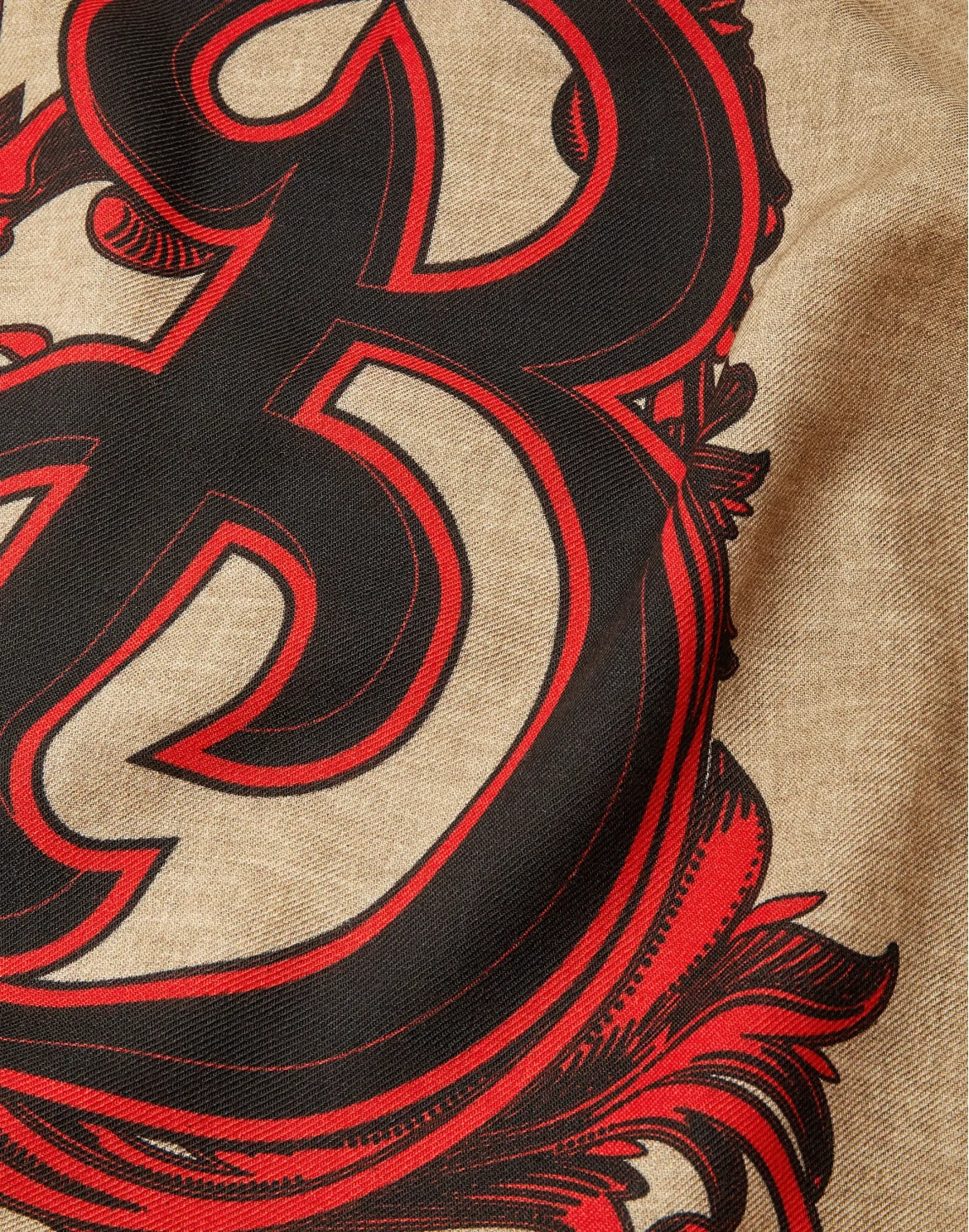 Long Scarf Baroque, цвет: Бежевый