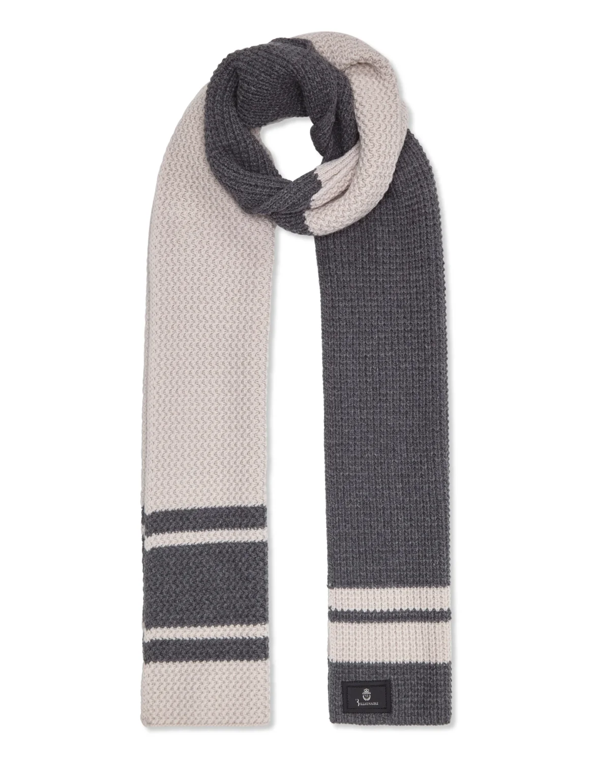 Long Scarf Stripes, цвет: Серый