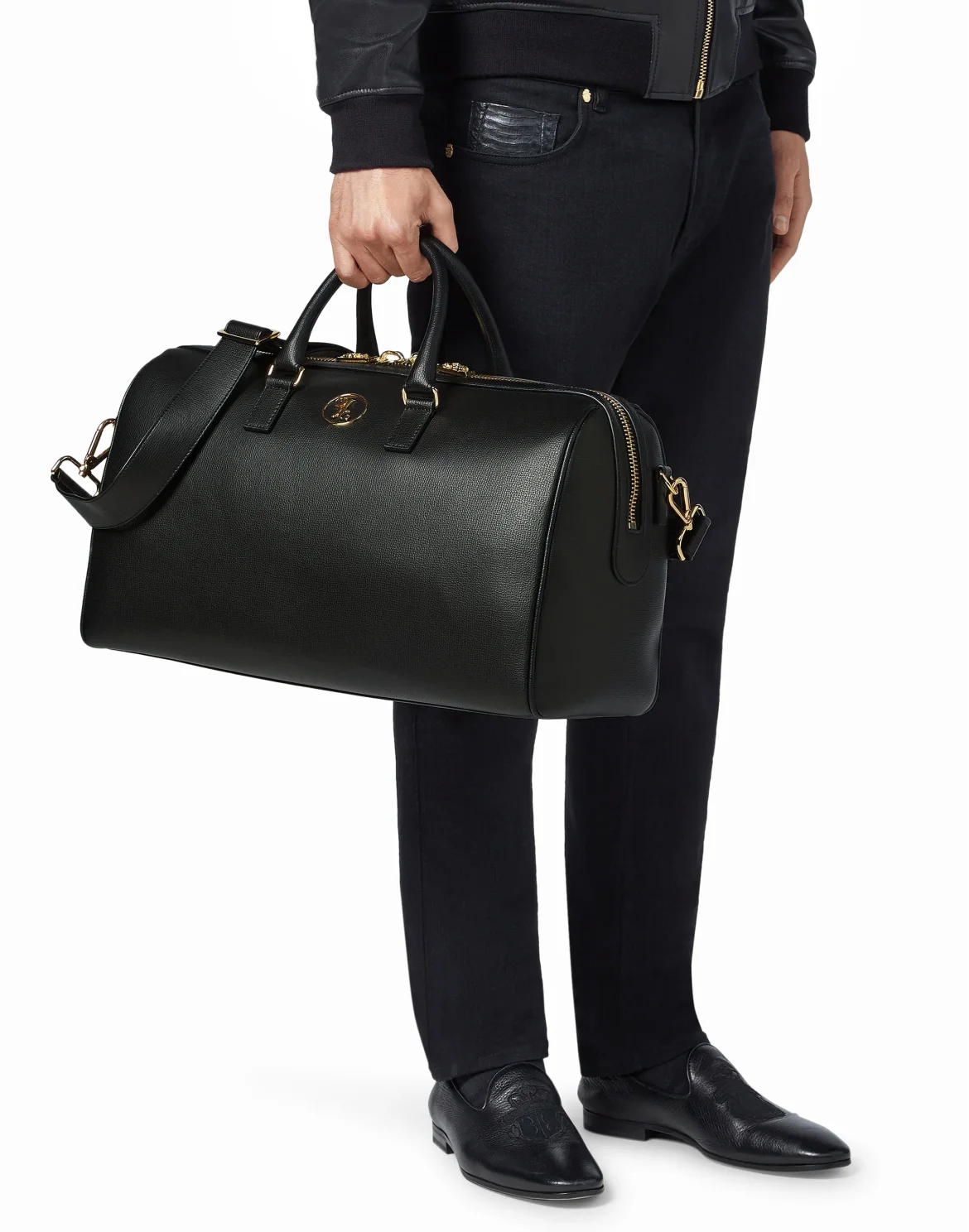 Medium Travel Bag Double B, цвет: Черный