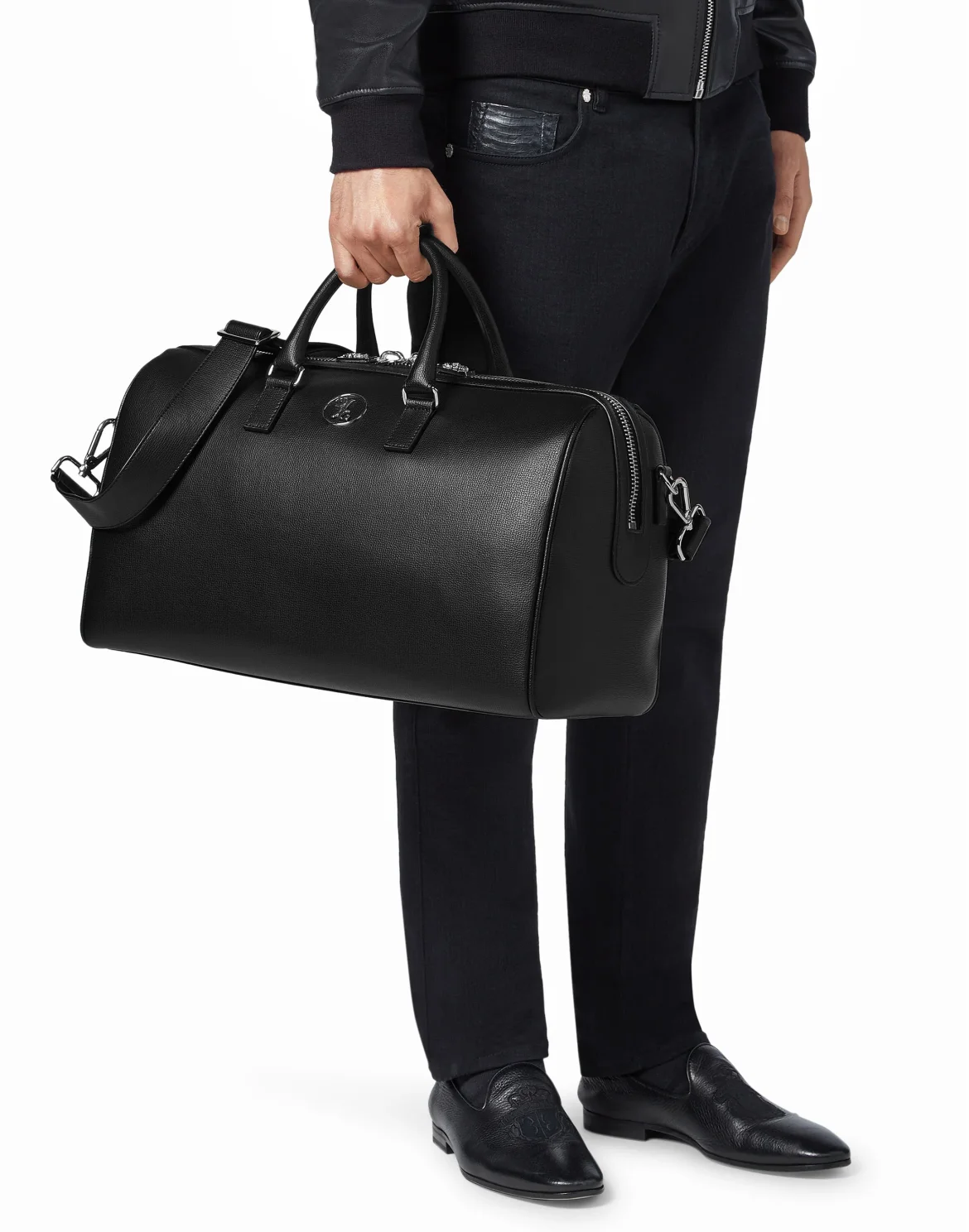 Medium Travel Bag Double B, цвет: Черный