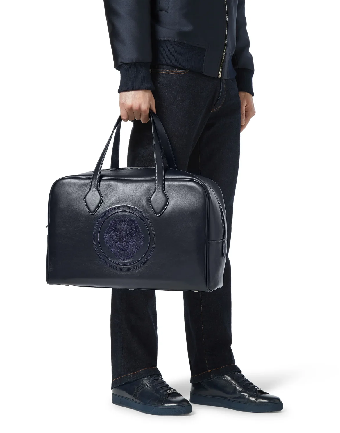 Medium Travel Bag Lion, цвет: Синий