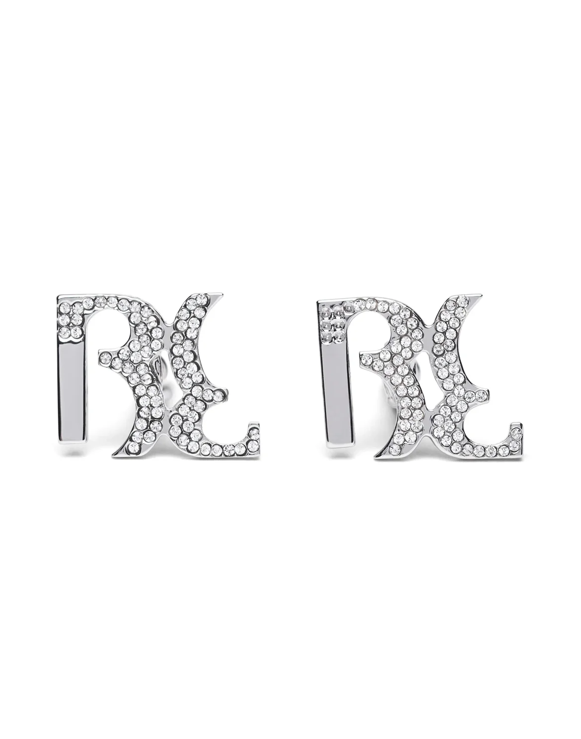 metal cufflinks Double B, цвет: Серебристый
