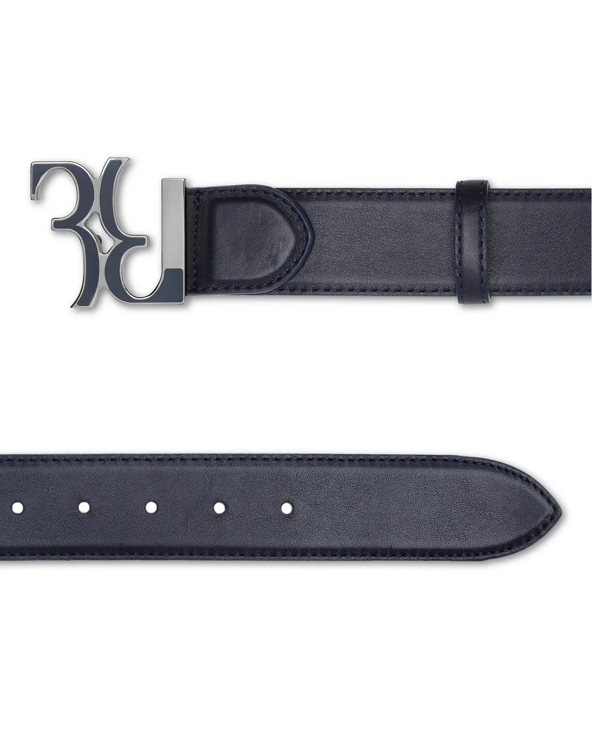 Belt Double B, цвет: Синий