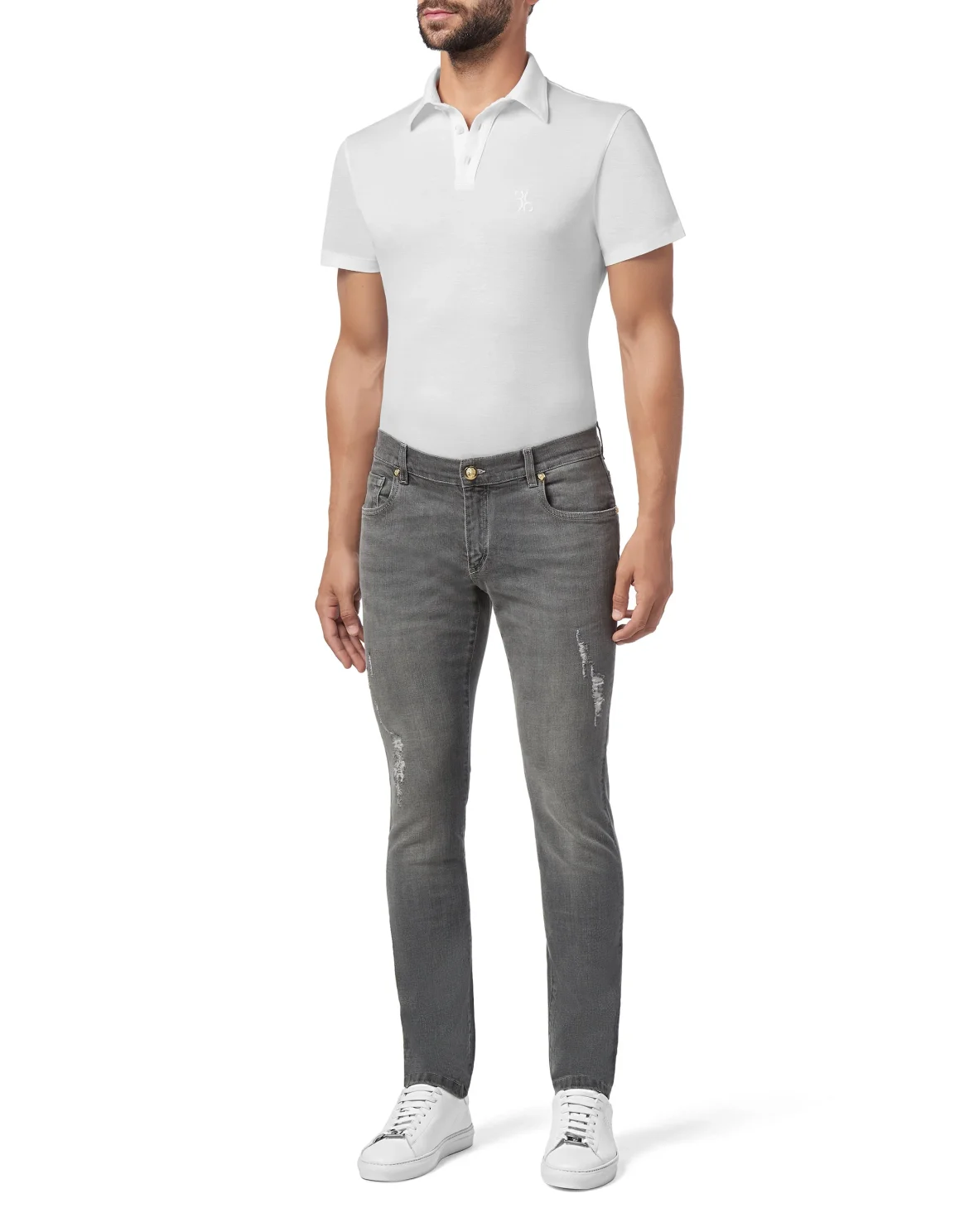 Super slim fit Crest, цвет: Серый