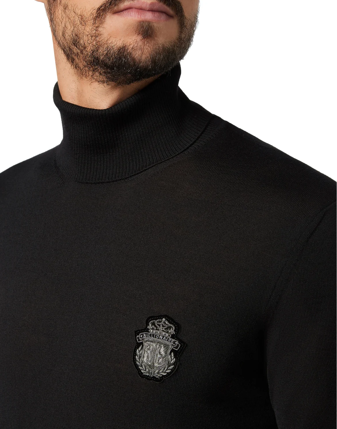 Turtle Neck LS Crest, цвет: Черный
