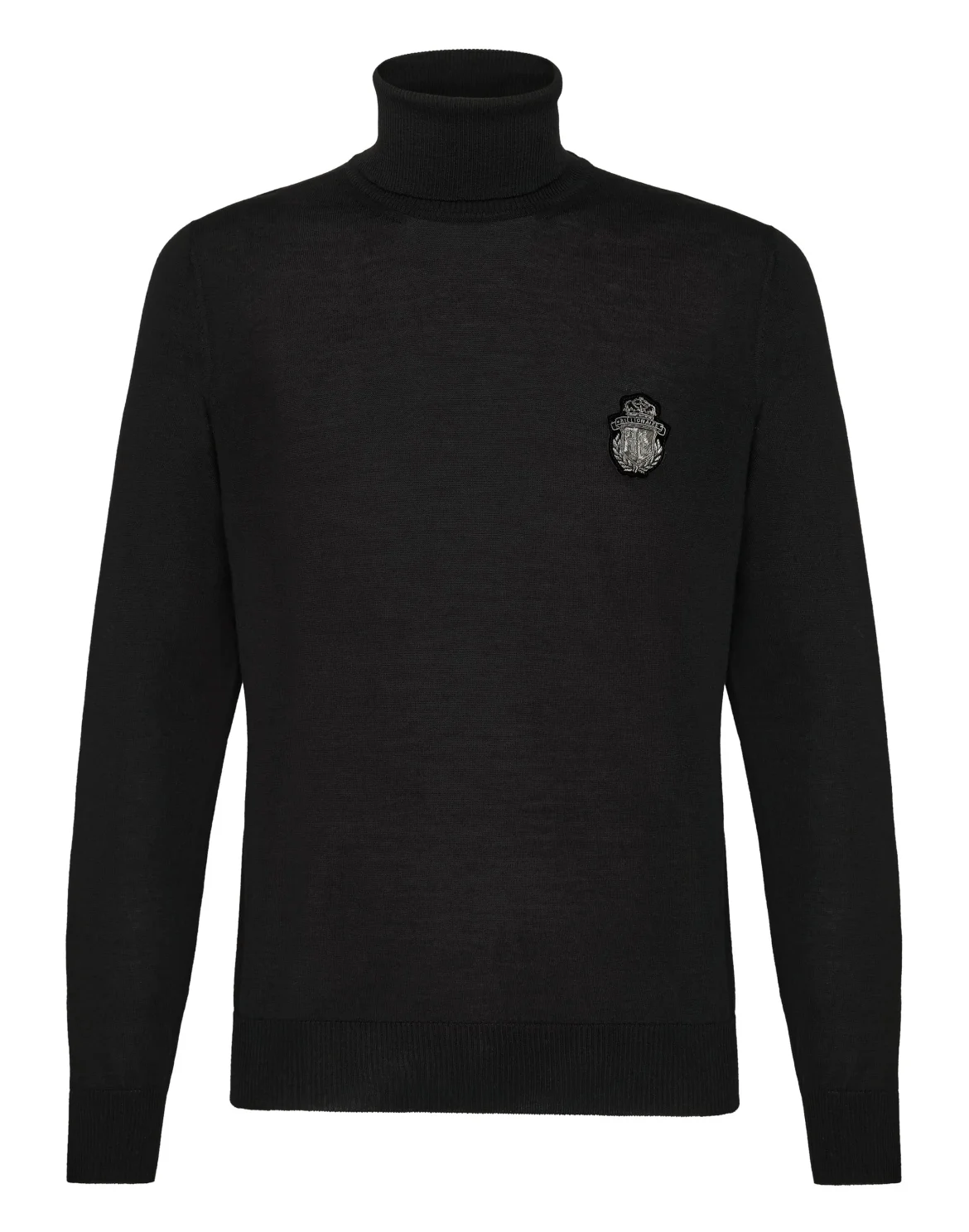 Turtle Neck LS Crest, цвет: Черный