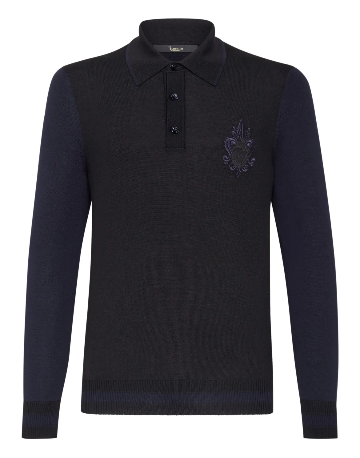 Pullover Polo-Neck LS Giglio, цвет: Черный