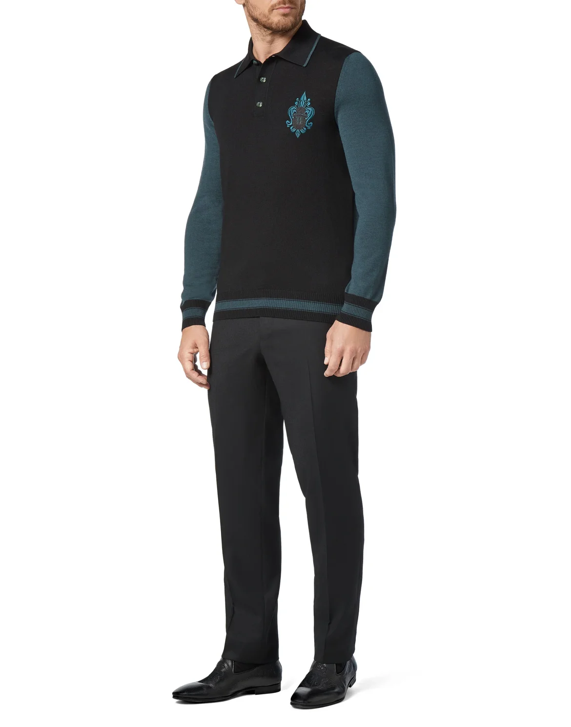 Pullover Polo-Neck LS Giglio, цвет: Черный