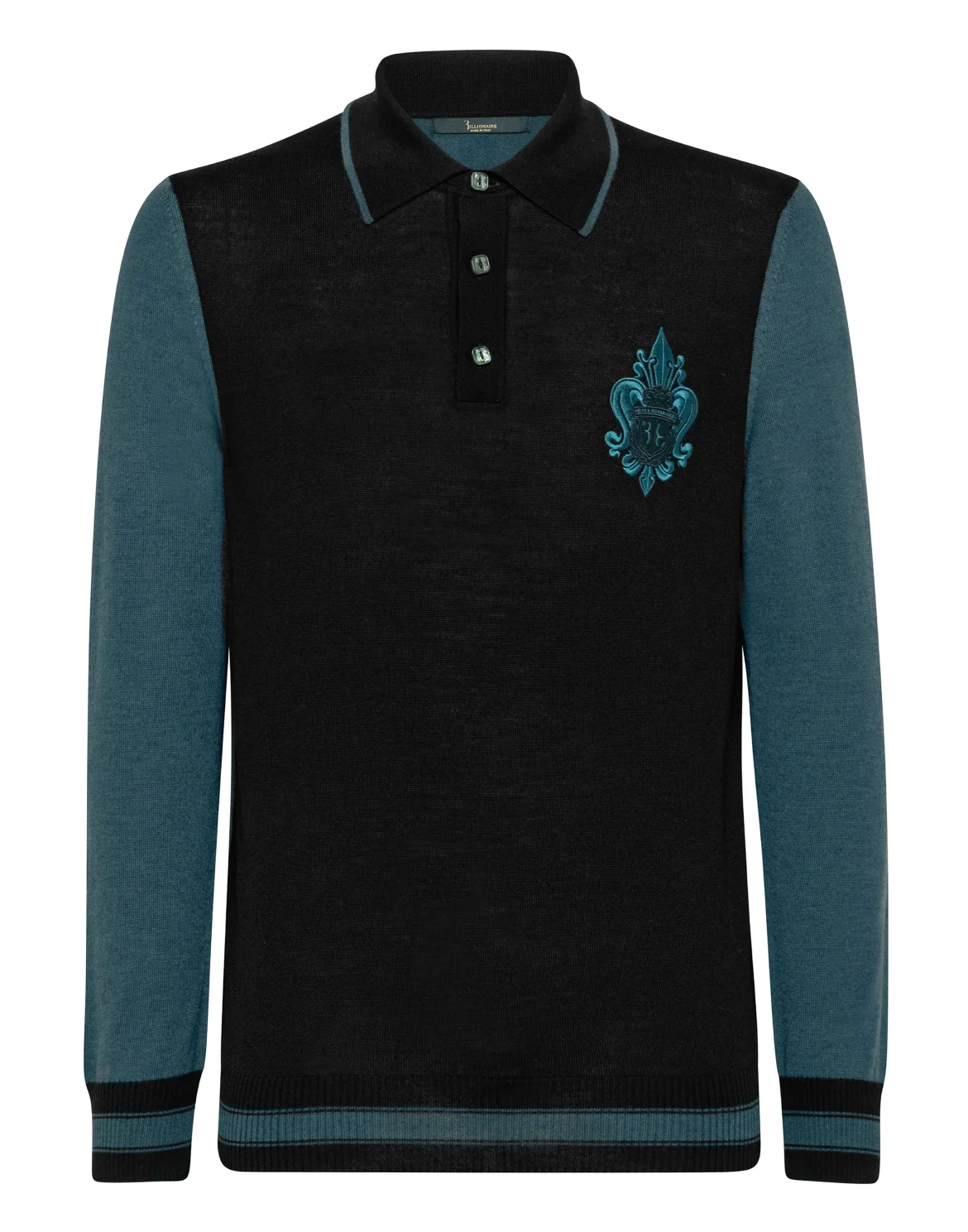 Pullover Polo-Neck LS Giglio, цвет: Черный