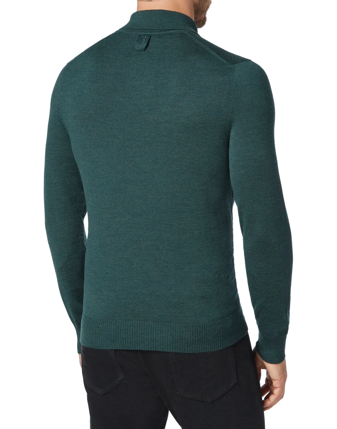 Pullover Polo-Neck LS Crest, цвет: Зеленый