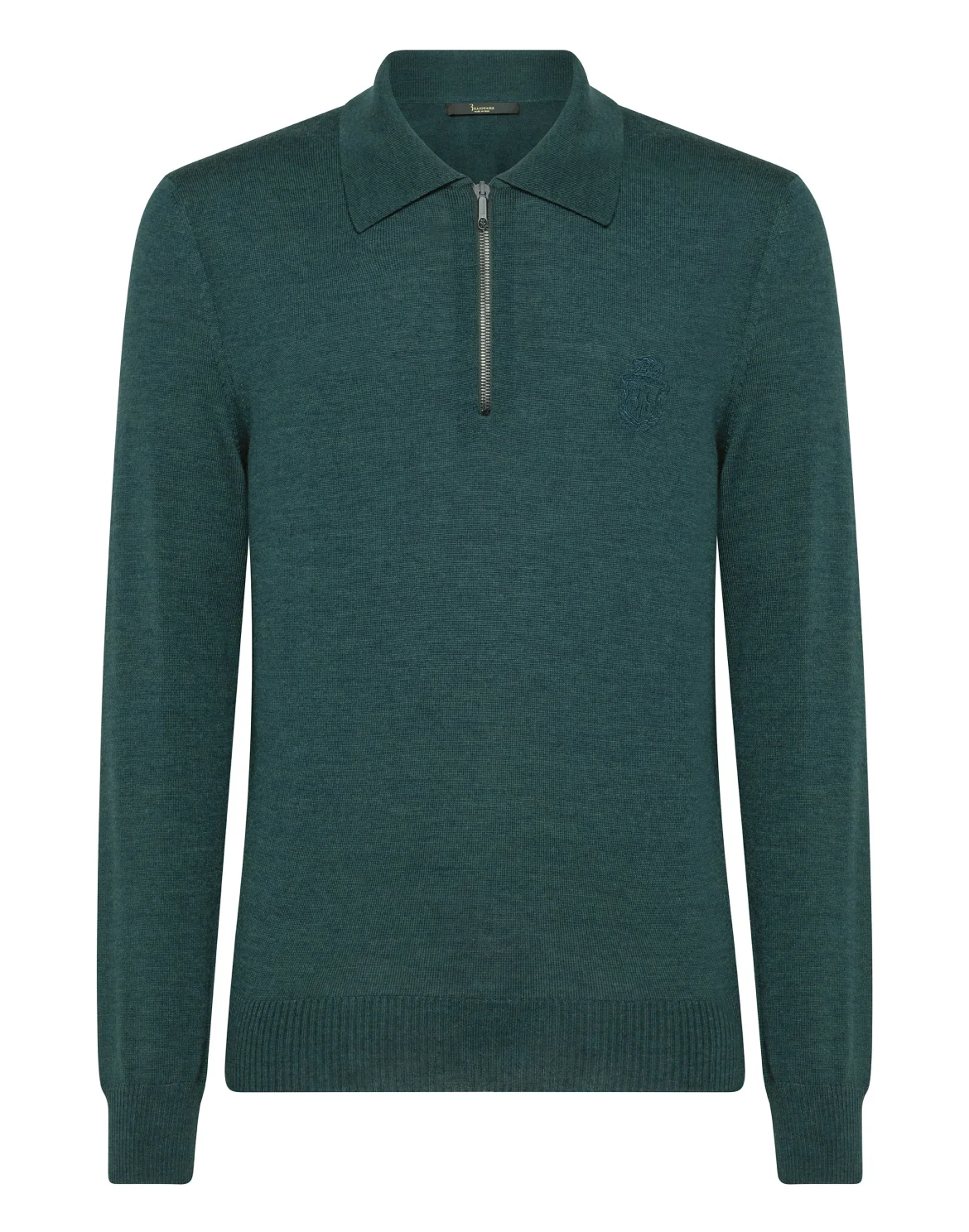 Pullover Polo-Neck LS Crest, цвет: Зеленый