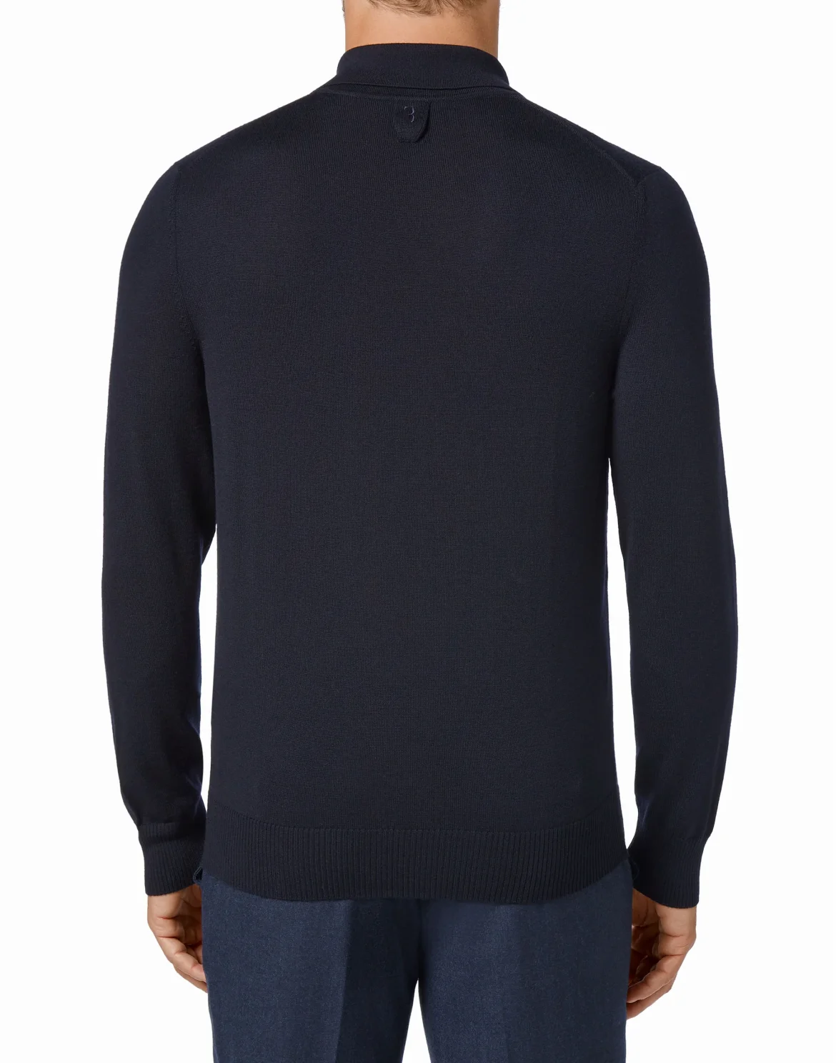 Pullover Polo-Neck LS Crest, цвет: Синий