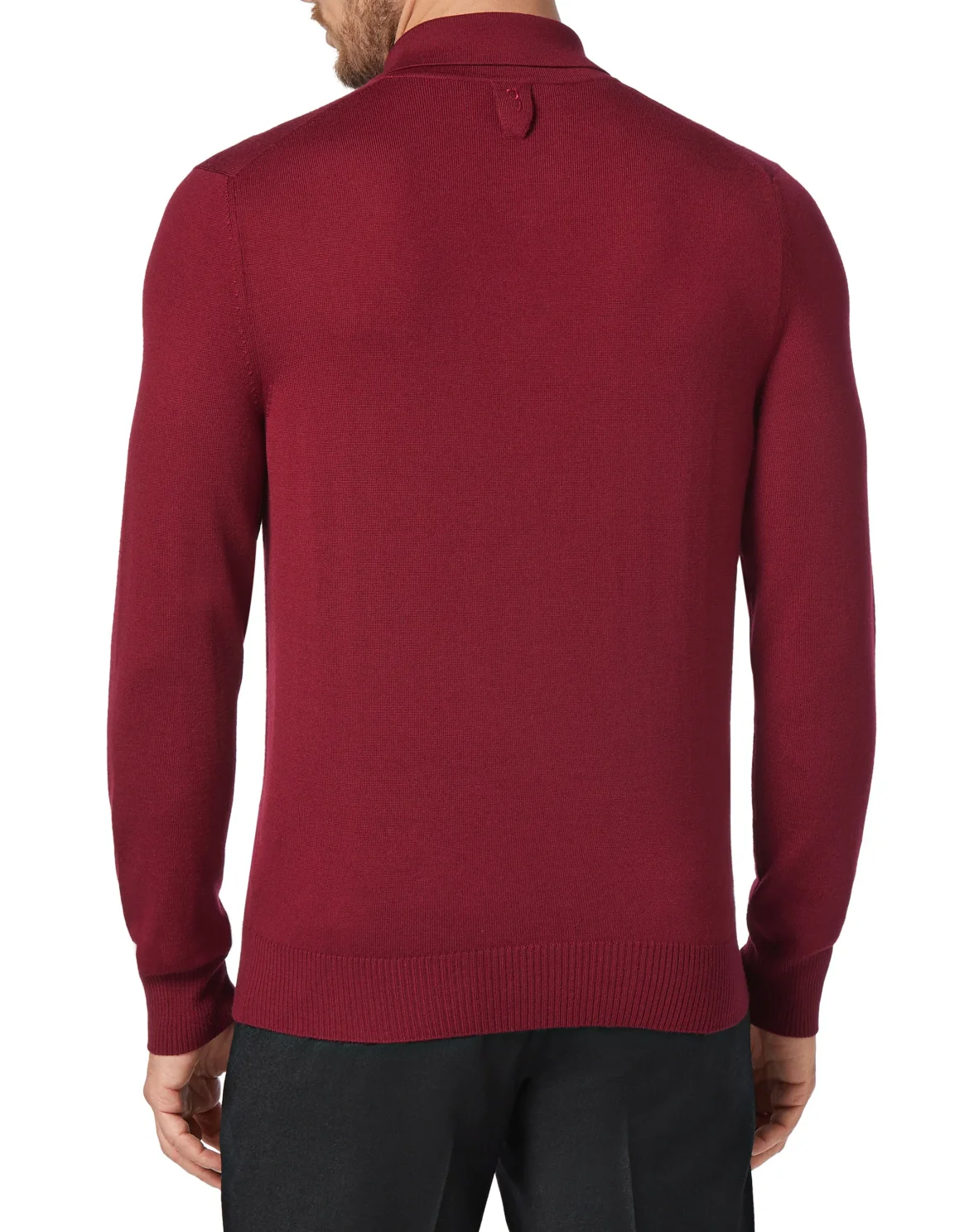 Pullover Polo-Neck LS Crest, цвет: Красный