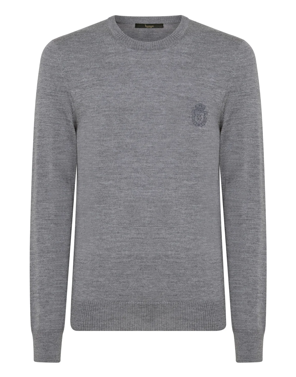 Pullover Round Neck LS Crest, цвет: Серый