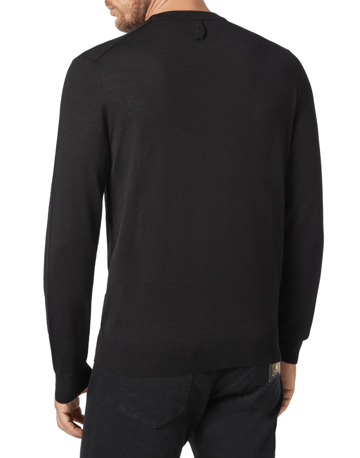 Pullover Round Neck LS Crest, цвет: Черный